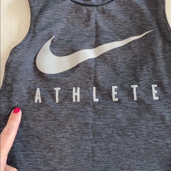 Nike Boys Muscle Dri-Fit Tank in Grey XS/4 - Picture 4 of 4